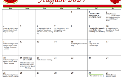 August 2024 Calendar