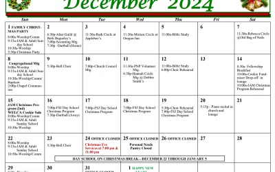 December 2024 Calendar