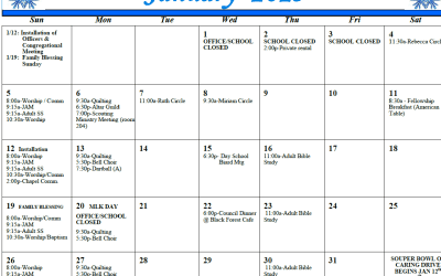 January 2025 Calendar