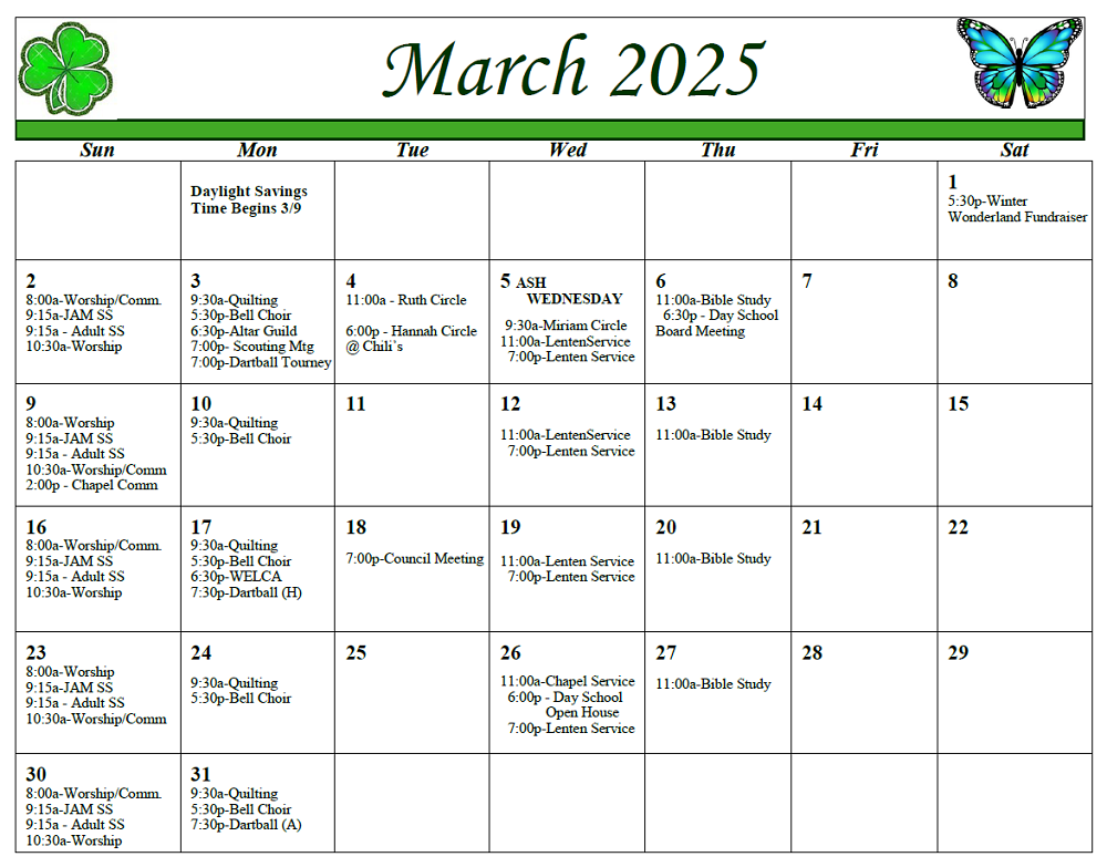FSJ-Calendar March 2025