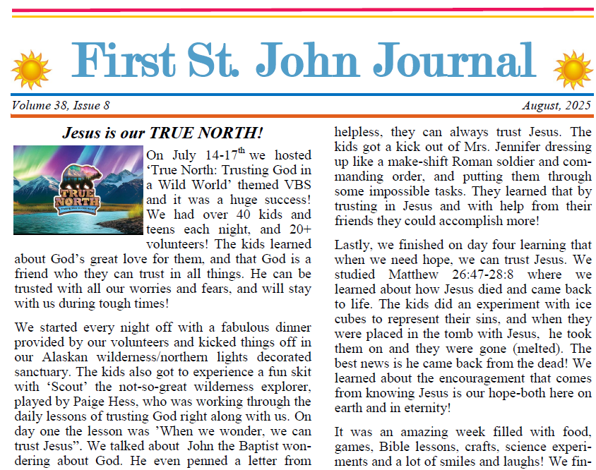 August 2025 Newsletter