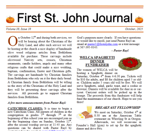 FSJ October Newsletter