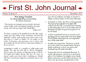 FSJ November 2025 Newsletter