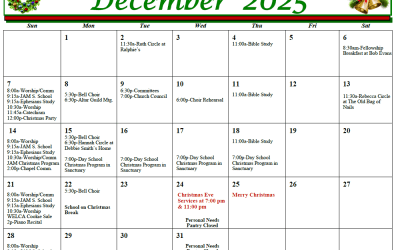 December 2025 Calendar