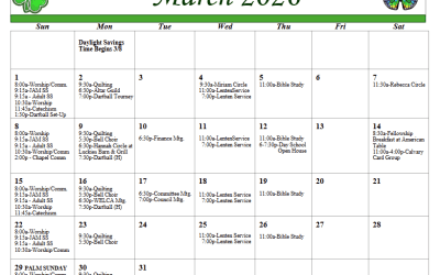 March 2026 Calendar