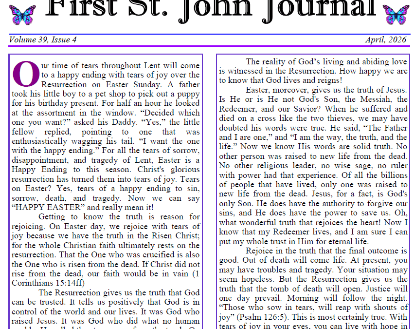 April 2026 Newsletter