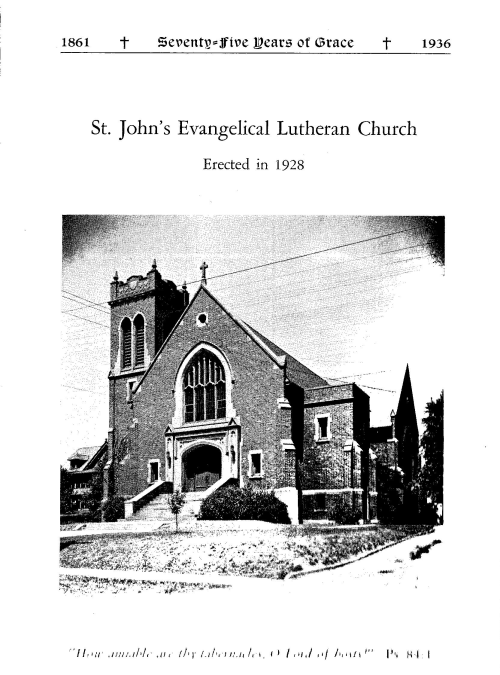 St. John’s Diamond Jubilee 1861-1936
